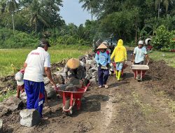 Cuaca Panas Bukan Halangan Bagi Satgas Pra TMMD Kodim Sleman