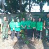 Sambut HUT ke-80, Persit Cabang LXII Kodim 1310/Bitung Gelar Aksi Gerakan Indonesia Asri dan Penanaman Pohon