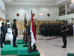 Regenerasi Kepemimpinan TNI AD, Danrem 044/Gapo Hadiri Sertijab Pejabat Kodam II/Swj