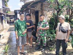 Sukseskan Solo Berseri, Babinsa Serengan Kerja Bakti Bersihan Lingkungan