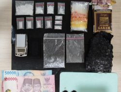 Polrestabes Palembang Ringkus Empat Pengedar Narkoba di Tiga Lokasi Berbeda