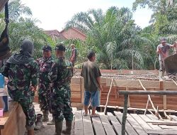 Pembangunan Jembatan Beton Tahap IV Desa Muara Dua, Warga Apresiasi Dedikasi Kodim 0404/Muara Enim