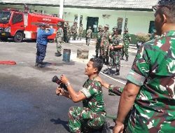 Anggota Kodim 0724/Boyolali Ikuti Pelatihan Penanggulangan Kebakaran dari BPBD