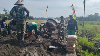 Kodim Sleman Pelihara Semangat Gotong Royong Melalui TMMD