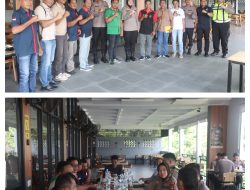 Silaturahmi Humanis Kapolres Landak, Polisi dan Buruh Kompak Jaga Kamtibmas dan Waspada El Nino