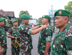 Dandim Sleman Pimpin Korp Raport Kenaikan Pangkat dan Wisuda Purna Tugas