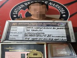 Polres Muara Enim Bekuk Dua Pengedar Sabu dalam 24 Jam, Satu Sembunyi di Kamar Mandi