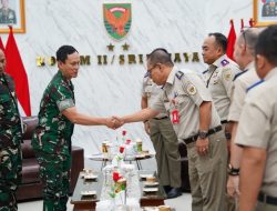 Perkuat Sinergitas, Pangdam II/Sriwijaya Terima Audiensi Kakanwil ATR/BPN Provinsi Sumsel