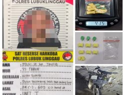 Kurir Ekstasi COD Asal Riau Dibekuk di Lubuk Linggau, Tabrak Kendaraan Polisi Saat Berusaha Kabur