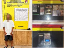 Buang Sabu Saat Digerebek di Lorong Kenari, Tersangka di 9 Ilir Palembang Tak Bisa Mengelak