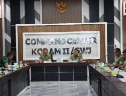 Kasdam II/Swj memimpin Rapat Evaluasi Wasev KDKMP Itjen TNI, Tekankan Percepatan dalam Pembangunan Wilayah