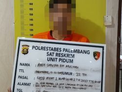 Satreskrim Polrestabes Palembang Ringkus Pelaku Pembunuhan Pemuda 3-4 Ulu, Kabur Sebulan ke Jambi Tak Selamatkan Tersangka
