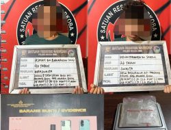 Polres Muara Enim Bekuk Dua Tersangka Sabu di Pondok Kebun Panang Enim