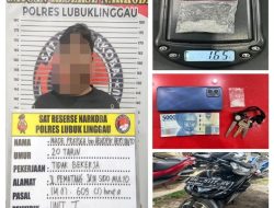 Kurir Sabu 20 Tahun Dibekuk Polres Lubuk Linggau, Barang Bukti Ditemukan di Stang Motor