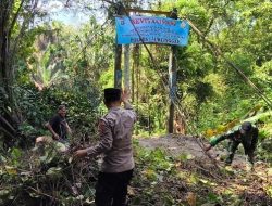 Polres Lubuk Linggau Gerakkan Masyarakat Bersihkan Jembatan, Wujudkan Program BELIDA Polda Sumsel