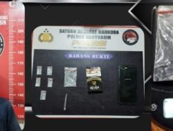 Polres Banyuasin Ringkus Pengedar Sabu di Penginapan Talang Kelapa