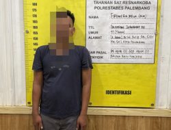 Pengedar Sabu di 5 Ulu Palembang Dibekuk, Dompet Merah Jadi Tempat Penyimpanan