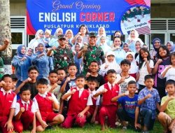 Danpuslatpur Resmikan Grand Opening English Corner di Puslatpur
