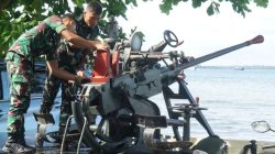Latihan dan Uji Terampil Glagaspur, Prajurit Kodaeral XV Laksanakan Renang Laut, dan Menembak