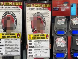 Polda Sumsel Ringkus Sepasang Pengedar Sabu dan Ekstasi di Lubuk Linggau