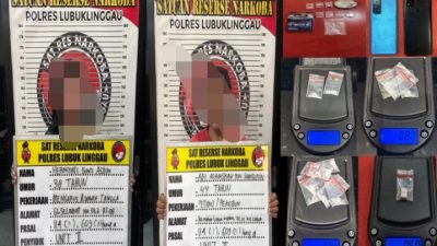 Polda Sumsel Ringkus Sepasang Pengedar Sabu dan Ekstasi di Lubuk Linggau