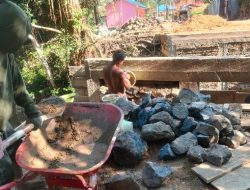 Kodim 1802/Sorong Percepat Progres Jembatan Perintis Garuda Tahap IV