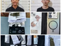 Operasi Gabungan Polres Lahat dan Polsek Tanjung Sakti Bekuk Dua Tersangka Ganja di Rental PS