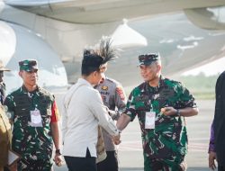 Komandan Kodaeral XIV Sorong Bersama Forkopimda Papua Barat Daya Sambut Kunjungan Wakil Presiden RI