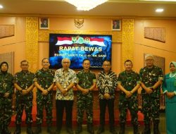 Pangdam II/Sriwijaya Pimpin Rapat Dewan Pengawas BLU Rumkit AK Gani, Tekankan Optimalisasi Layanan Kesehatan