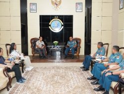 Tigkatkan Sinergitas, Komandan Kodaeral XIV Menerima Kunjungan Kerja Kepala KPPN Sorong