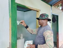 Satgas TMMD Ke-128 Kodim 1801/Manokwari Laksanakan Rehabilitasi 5 Unit MCK Umum di Kampung Tanah Rubuh