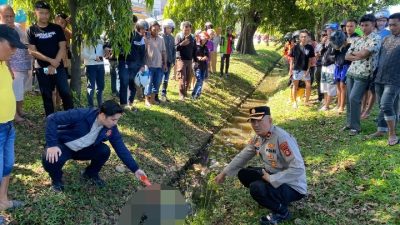 Bocah Perempuan Ditemukan Meninggal di Selokan Jalan Ratu Alamsyah Palembang, Polsek IB I Lakukan Penyelidikan
