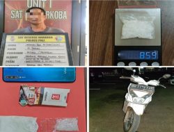 Kurir Sabu 8,59 Gram Ditangkap di Jalan Sekayu–Belimbing PALI, Sabu Dibalut Tisu dalam Bungkus Rokok di Motor