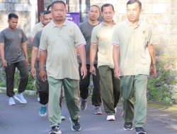 Jaga Kebugaran Tubuh Anggota Kodim Sleman Olah raga bersama