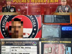 Sabu 21,29 Gram dan Timbangan Digital Disita, Polres Muara Enim Kembali Bersihkan Belimbing