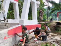 Kodim 0212/TS Rampungkan Jembatan Perintis Garuda di Padang Bolak Julu, Akses Warga Kembali Normal