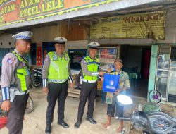 Lanjutkan Tradisi Kebagian, Sat Lantas Polres Mesuji Gelar “TASI BERKAH”, Bagikan Beras Kepada Warga Kurang Mampu