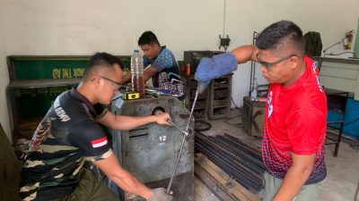 Kodam XIX Tuanku Tambusai Genjot Produksi Jembatan Gantung Garuda
