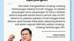 Presiden Prabowo Tegaskan Komitmen Tingkatkan Kesejahteraan Buruh pada May Day 2026