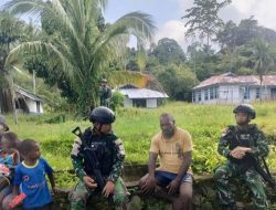 TNI Hadir Memberikan Rasa Aman Terhadap Saudara Diujunh Timur Indonesia