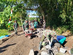 Angkong Menjadi Alat Primadona di Lokasi TMMD