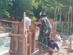Percepat Akses Mobilitas Warga, Jembatan Perintis Garuda Wilayah Rap Rap Memasuki Tahap Pemasangan Pylon
