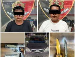 Avanza Dihentikan Polisi, Senpi Rakitan dan Badik Ditemukan di Dalam Mobil