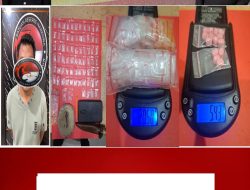 Polisi Ringkus Bandar Narkoba di OKU Timur, Sita Puluhan Paket Sabu dan Ekstasi
