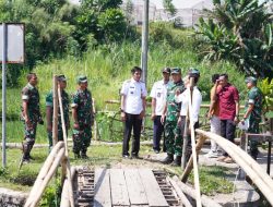 Danrem 081/DSJ Di Dampingi Dandim 0808/Blitar Tinjau Lokasi Jembatan Garuda Perintis Yang Akan Dibangun