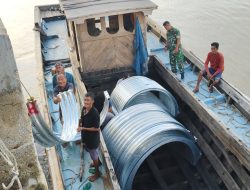 Kodam XIX Tuanku Tambusai Tuntaskan Distribusi 109 Komponen Jembatan Armco ke Kepulauan Meranti Hingga Tengah Malam