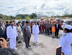Polres Maybrat Amankan Upacara HUT ke-17 Kabupaten Maybrat