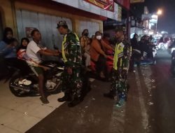 Tingkatkan Keamanan Wilayah, Koramil 12/Simo Gelar Patroli Kamtibmas di Simpang Simo