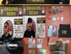 Polres Ogan Ilir Bongkar Pengedaran Tembakau Sintesis 24,80 Gram di Indralaya, Dua Tersangka Sedang Kemas Sinte Saat Digerebek