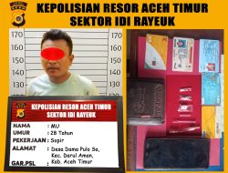 Polsek Idi Rayeuk Amankan Satu Pria Pelaku Penyalahgunaan Narkotika Jenis Sabu